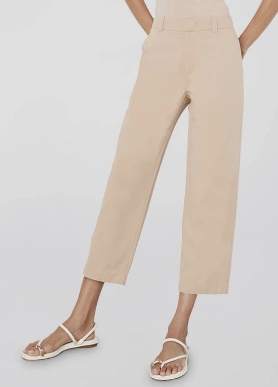 Vince - cotton Taupe women’s work pants size 28